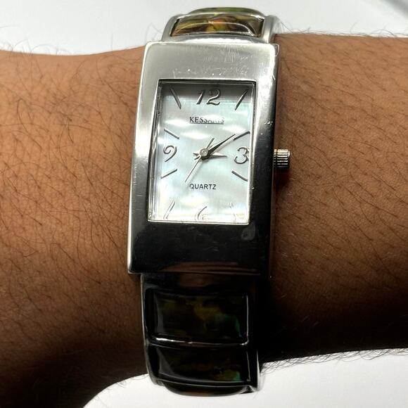 Silver Kessaris Cuff Watch - Picture 1 of 4